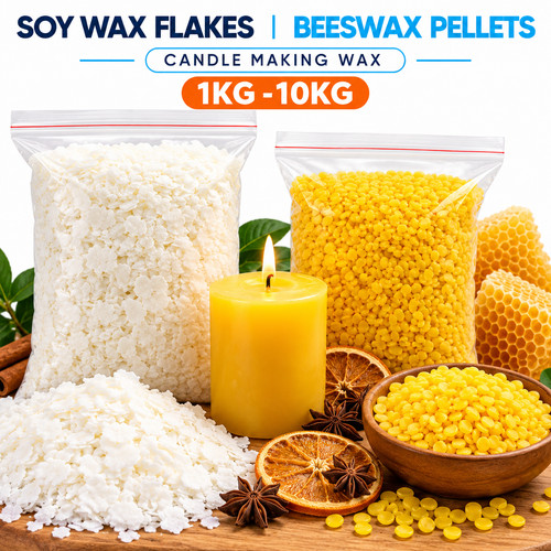 10kg yellow beeswax pellets - yellow,