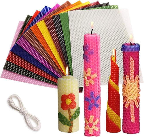 Beeswax candle making kit for - candle,