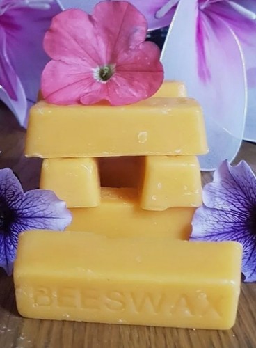 Organic yellow beeswax blocks - yellow,
