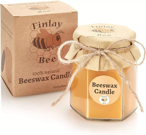 100 natural beeswax candle - beeswax,