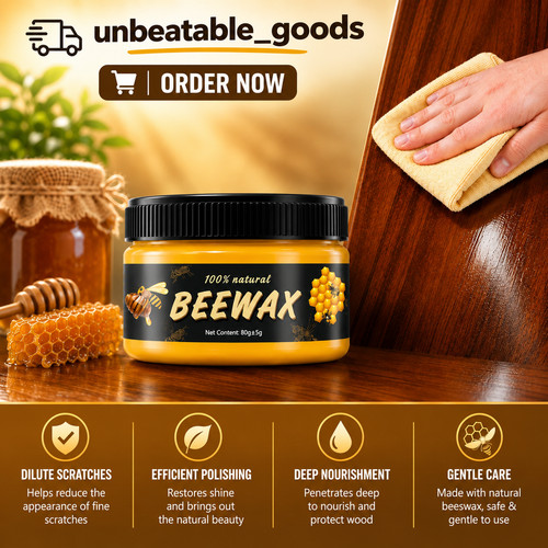Natural beeswax furniture