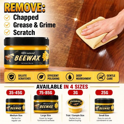 Natural beeswax furniture