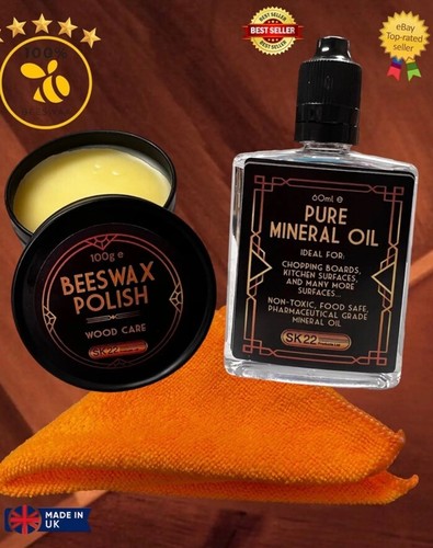 Chopping board oil - board, beeswax