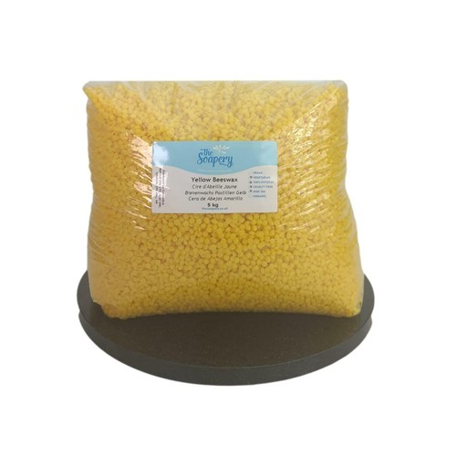 Yellow beeswax pellets 5kg - pellets,