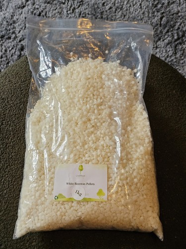 White beeswax pellets 1kg 100 - white,